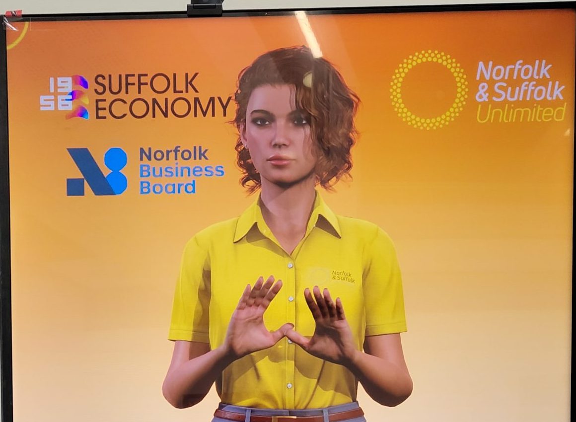 Norfolk & Suffolk debut AI avatar at UKREiiF event