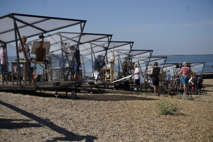 Behind-the-scenes filming in Suffolk