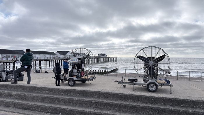 Behind-the-scenes filming in Suffolk